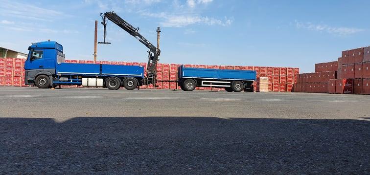 PRZYCZEPA DO MERCEDESA 12 TON na wynajem