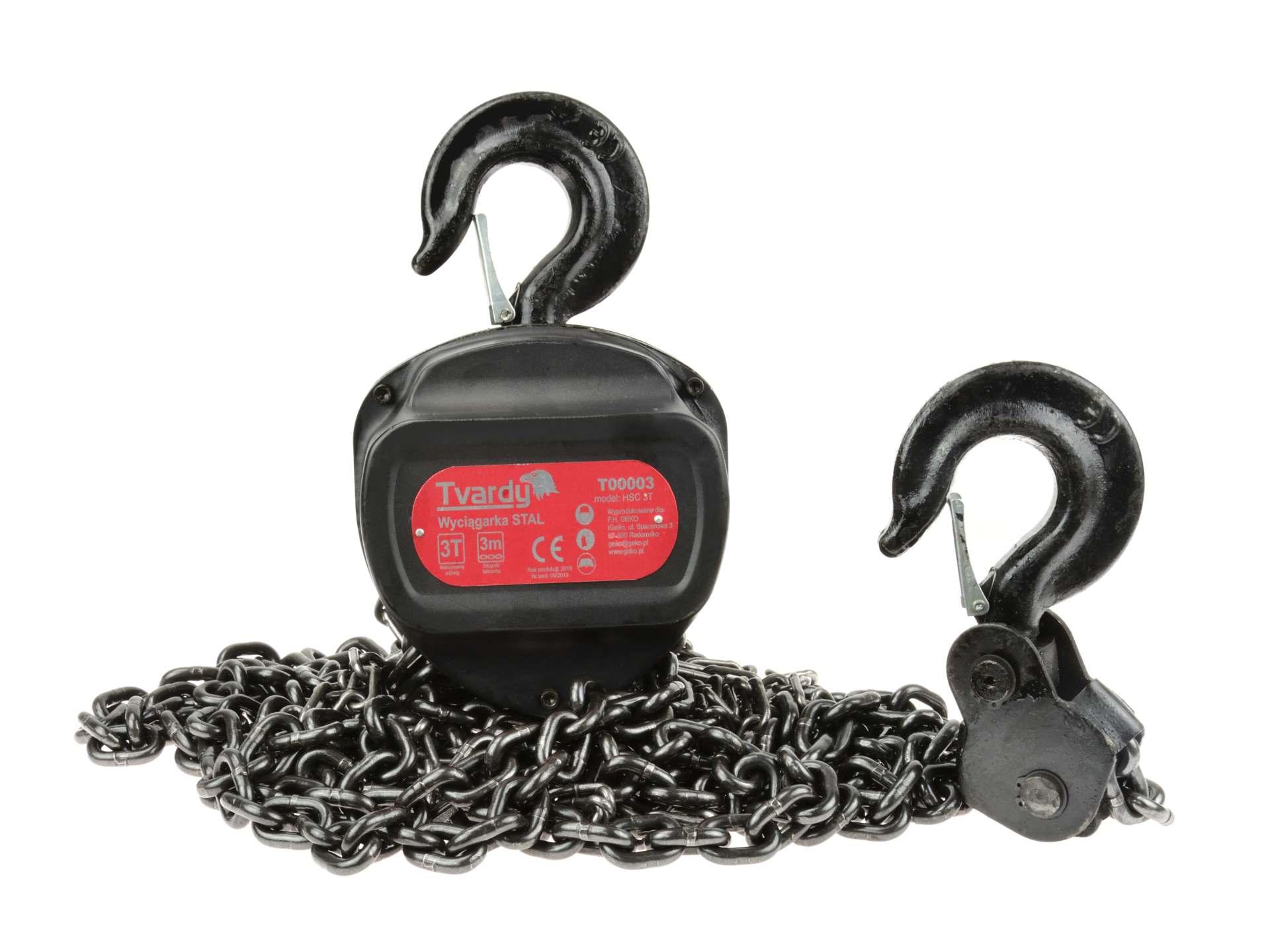 TVARDY Wciągarka łańcuchowa 3T/3m. na wynajem