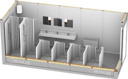 Kontener Sanitarny  z prysznicami na wynajem