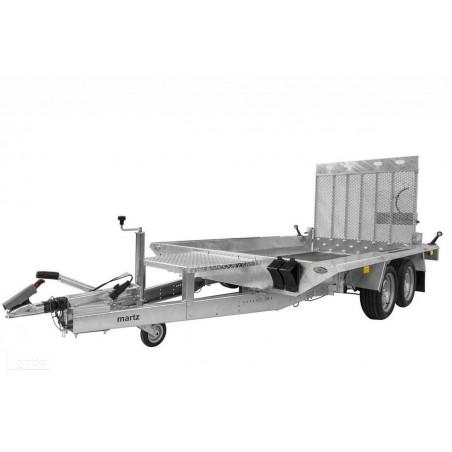 Przyczepa dwuosiowa z najazdami na wynajem