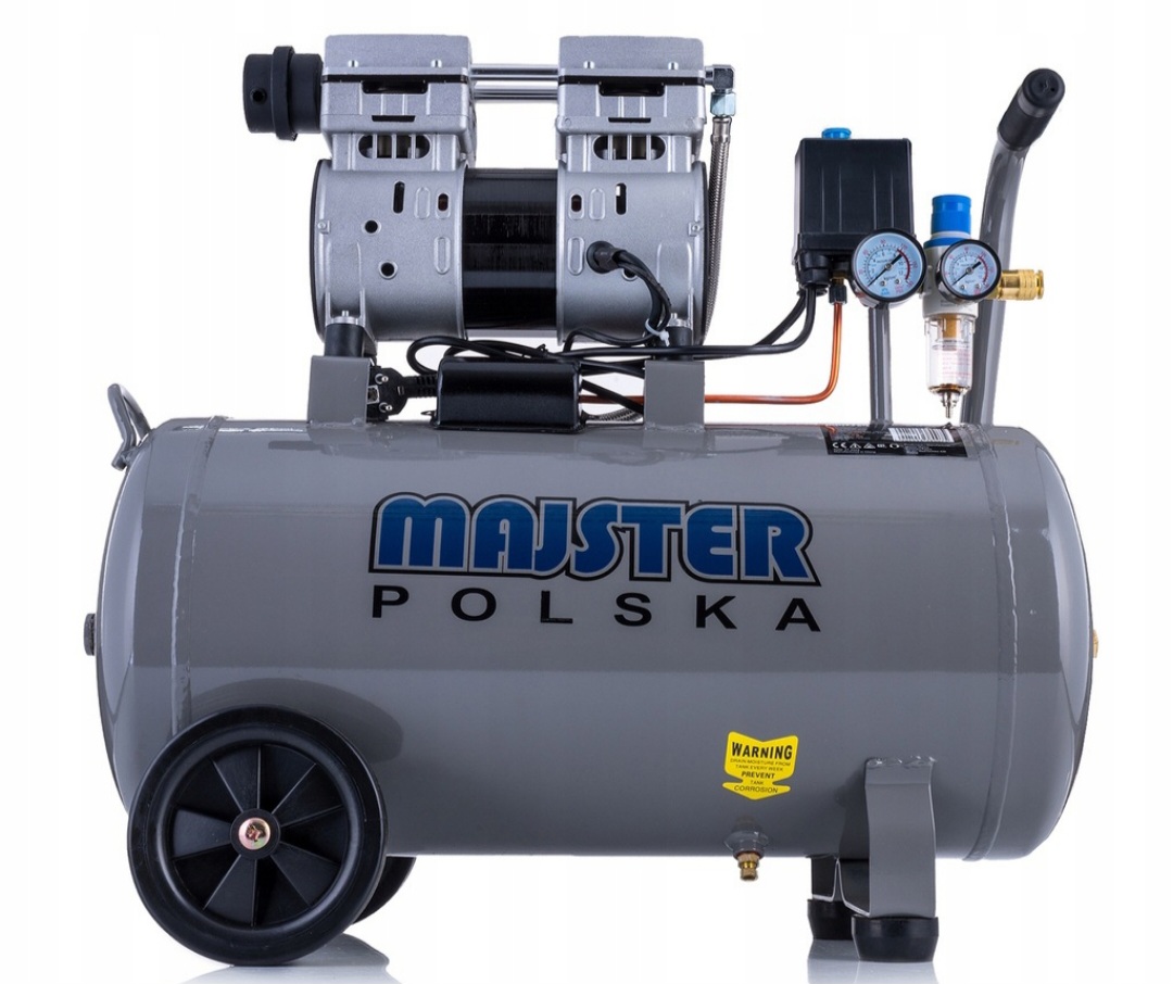 Kompresor/Sprężarka bezolejowy Majster MP-0064 50 l 8 bar na wynajem