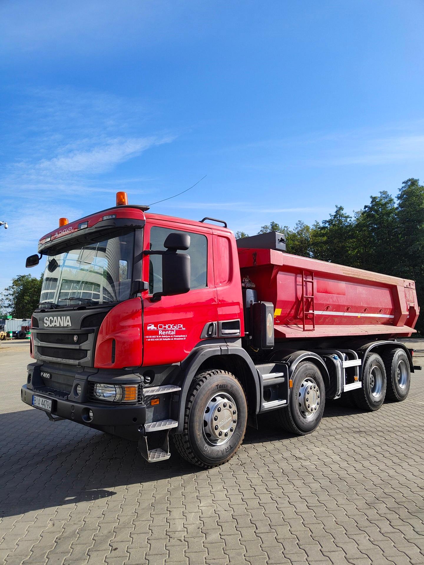 Scania P400 8x4 na wynajem