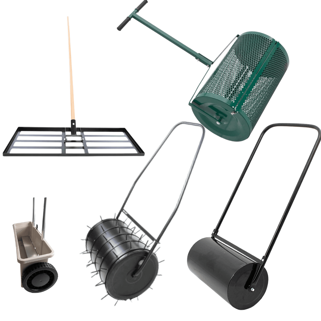 Zestaw do Zakładania Trawnika Walec + Niwelator + Siewnik + Rozrzutnik na wynajem