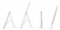 HIGHER Drabina 3x13, wysokość robocza 10 m na wynajem