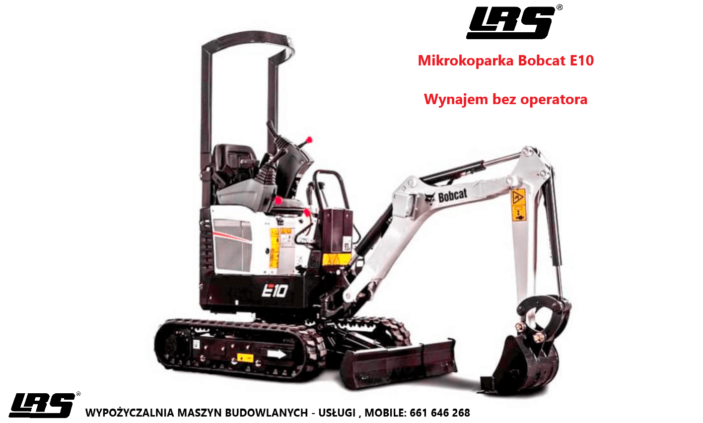 Bobcat E10Z na wynajem