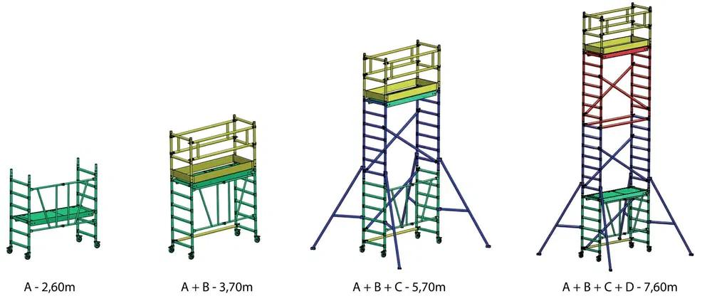 Rusztowanie aluminiowe FARAONE na wynajem