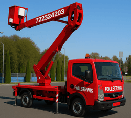 Podnośnik koszowy 17m Racibórz Głubczyce Wynajem podnośnika z operatorem  na wynajem