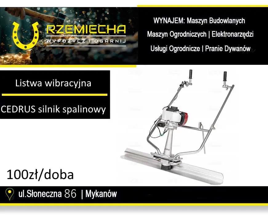 Listwa wibracyjna CEDRUS CEDLW01, spalinowa na wynajem