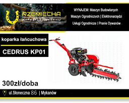 Koparka łańcuchowa CEDRUS CEDKP01 na wynajem