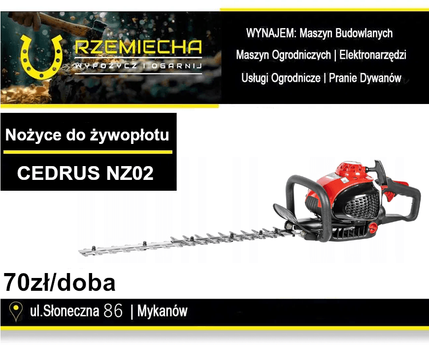 Nożyce do żywopłotu CEDRUS NZ 02 na wynajem
