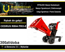 Rębak do gałęzi CEDRUS RB04 PRO-E na wynajem