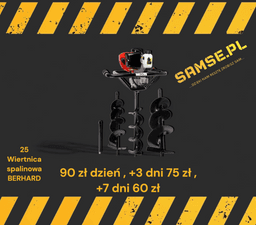 świder wiertnica glebowa BERHARD 6,5KM na wynajem