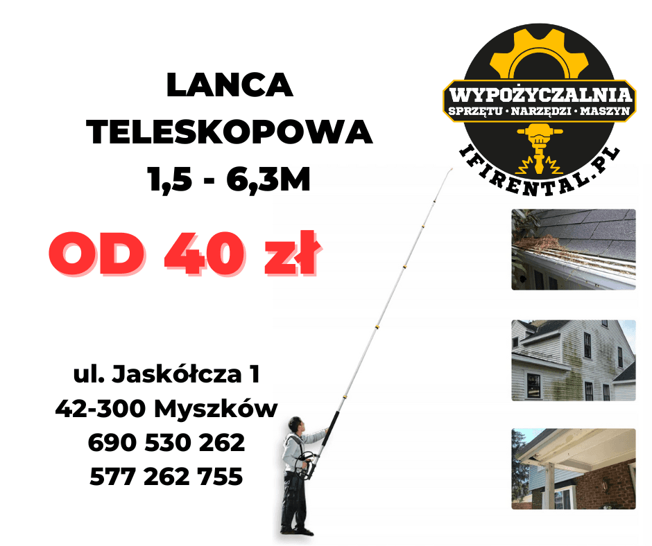 Lanca 1,5-6,3m 6,3 na wynajem