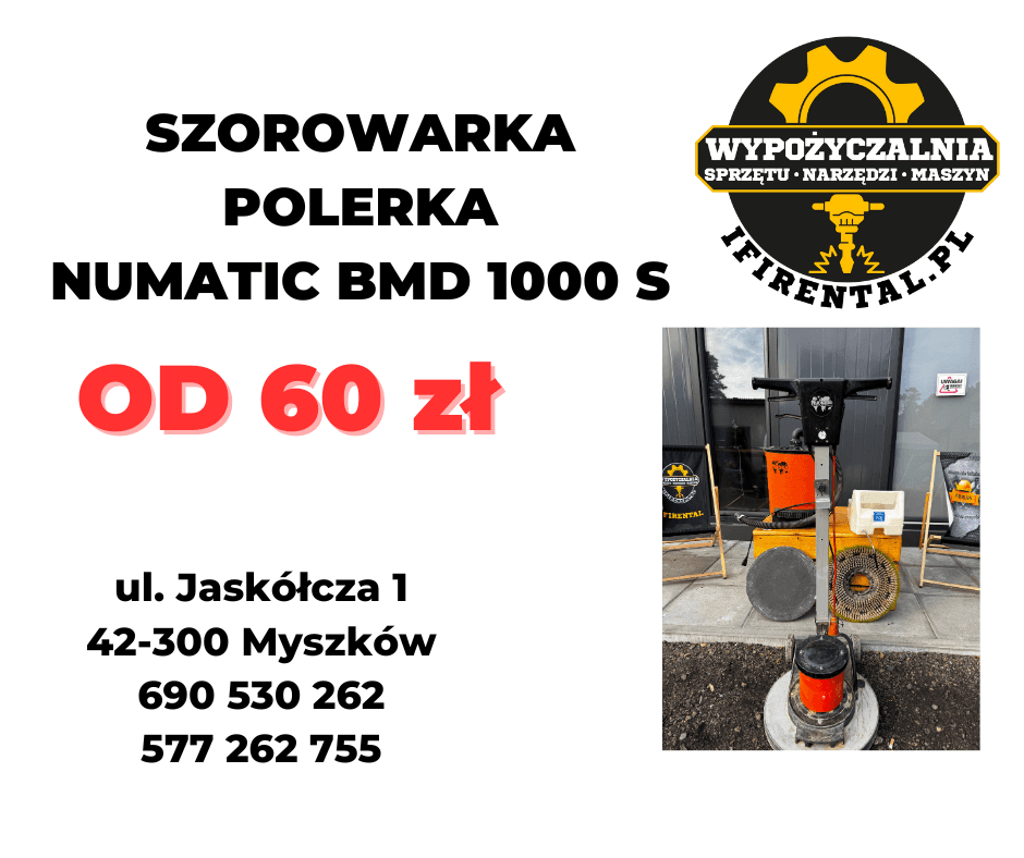 Polerka/szorowarka NUMATIC BMD1000S na wynajem