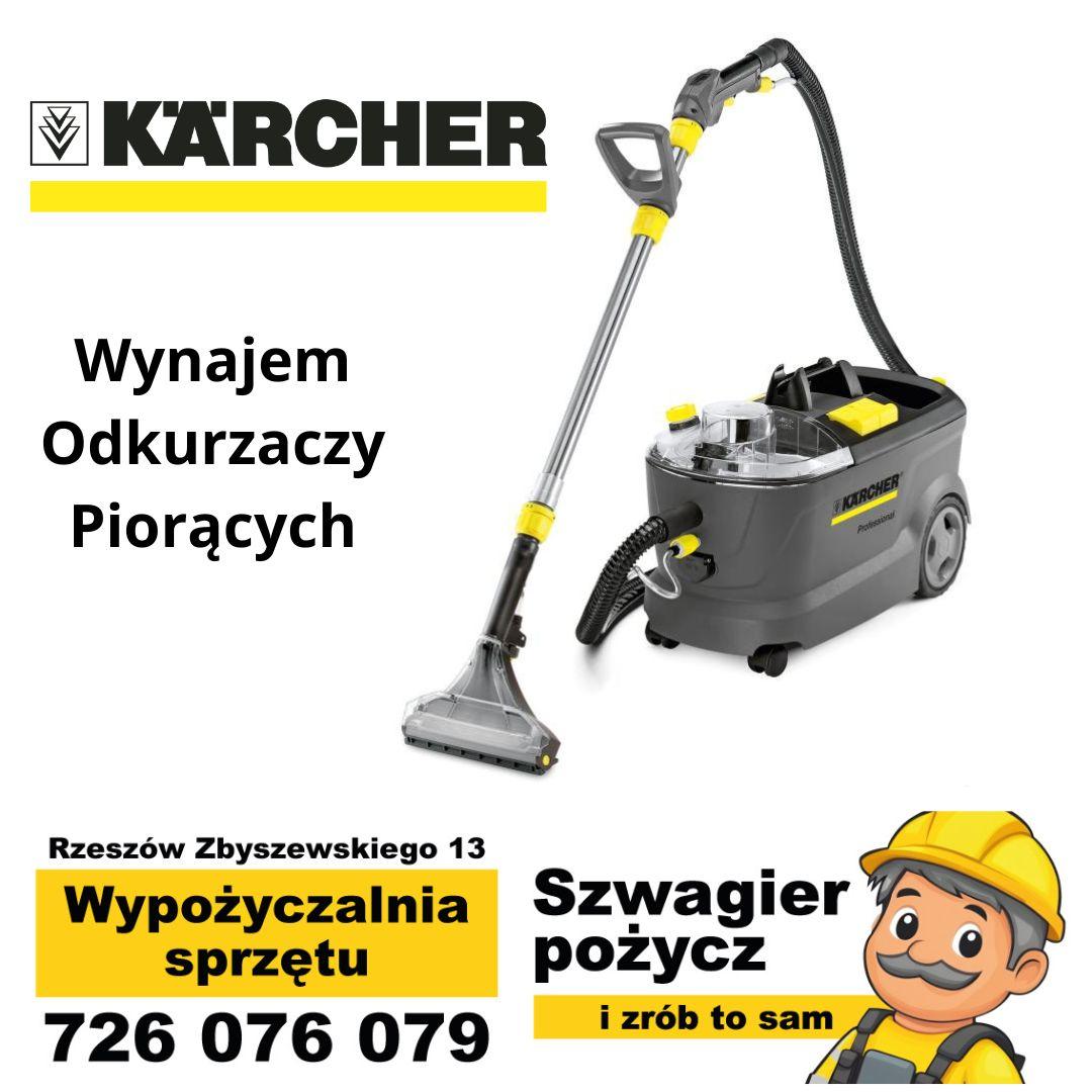 Karcher Puzzi 10/2 + Elektroszczotka na wynajem