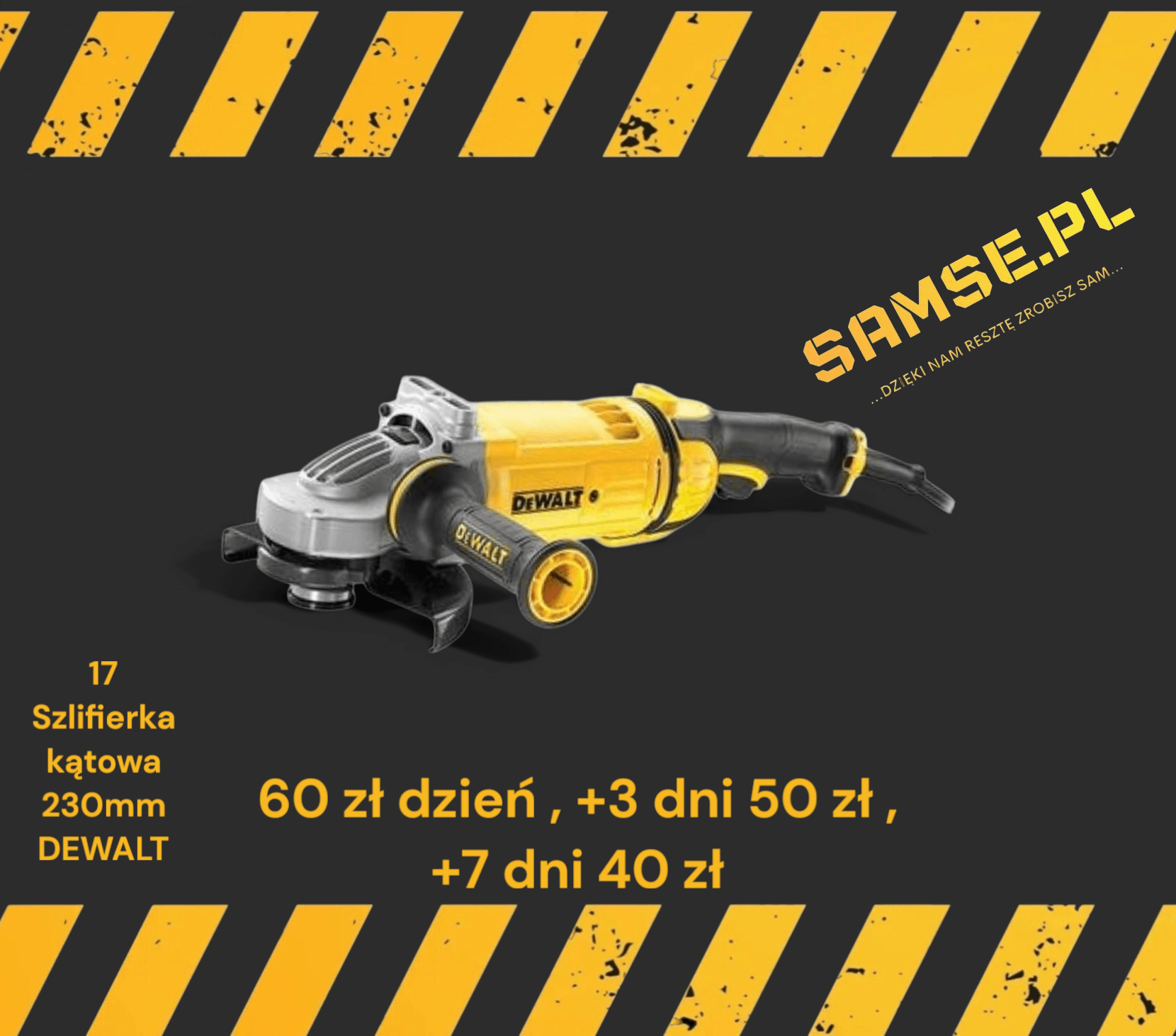 DeWalt DWE492S  230mm na wynajem - 1