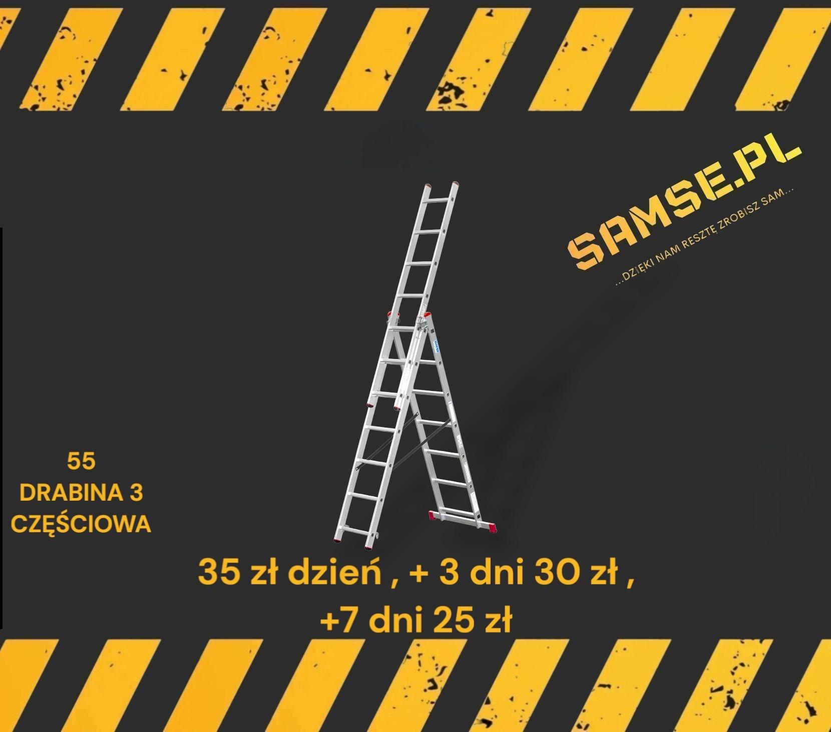 Drabina 3-częściowa na wynajem - 1