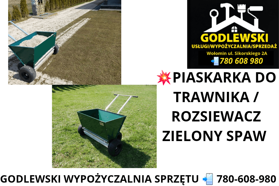 Zielony Spaw Piaskarka Posypywarka na wynajem