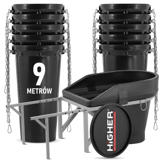 Zsyp budowlany 9 m HIGHER na wynajem