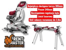 Piła Pilarka Ukosowa Ukośnica 305mm z posuwem na wynajem