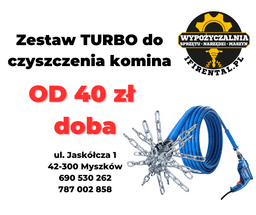 Czyszczenie komina WYCIOR - szczotka do komina na wynajem