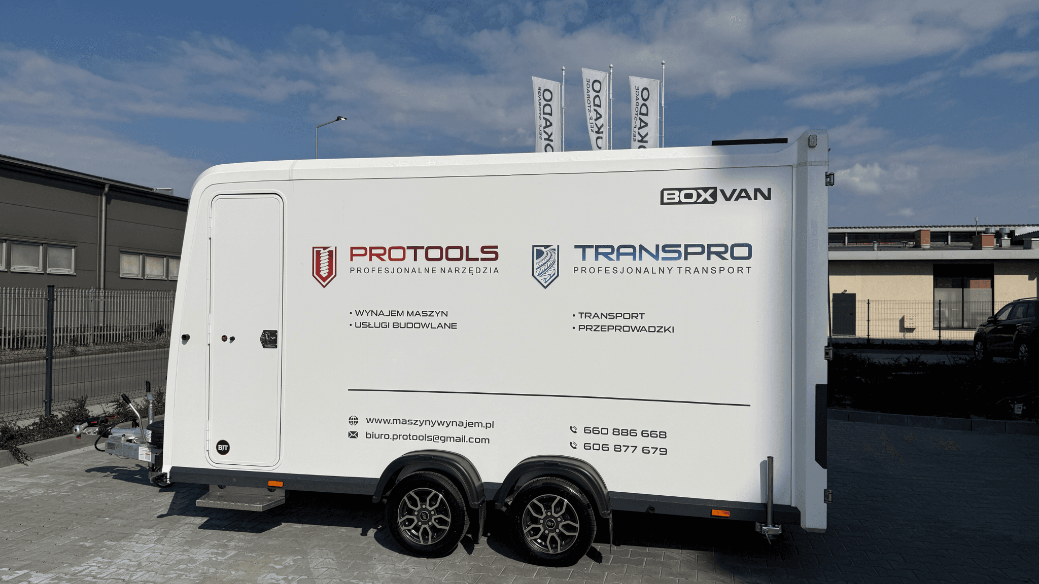 Przyczepa kontenerowa / kargo na wynajem - 1