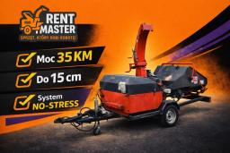 Rozdrabniacz do gałęzi Rębak Bugnot Bv.e7 35KM NO-STRESS na wynajem