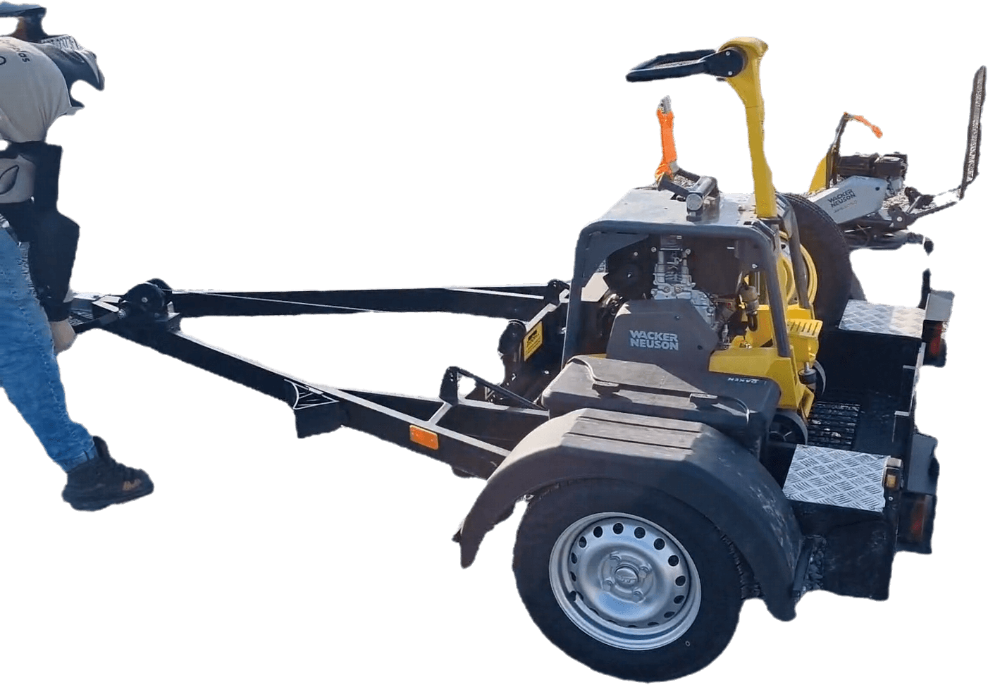 Wacker Neuson 274kg DPU3760HETS + przyczepka na wynajem - 1