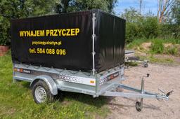 Top Trailer Przyczepa Jednoosiowa Plandeka 2,5x1,3 / NO049EN na wynajem