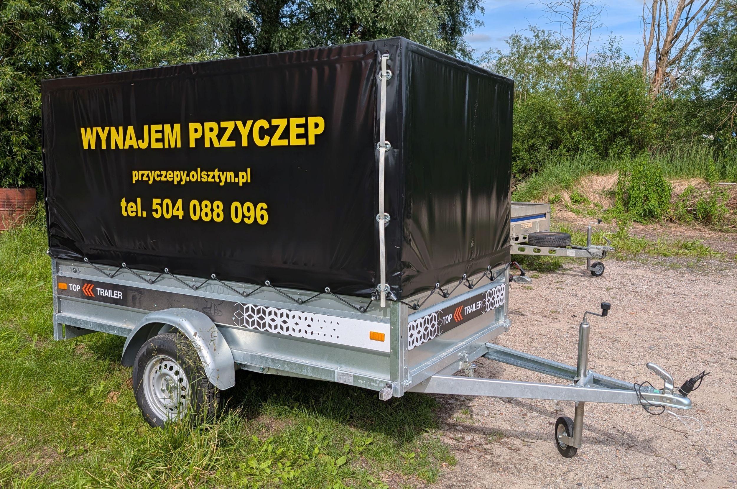 Top Trailer Przyczepa Jednoosiowa Plandeka 2,5x1,3 / NO049EN na wynajem - 1
