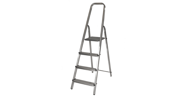 Drabina aluminiowa 4 stopniowa 150 kg na wynajem