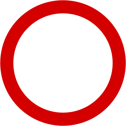 Znak drogowy B-1 zakaz ruchu na wynajem