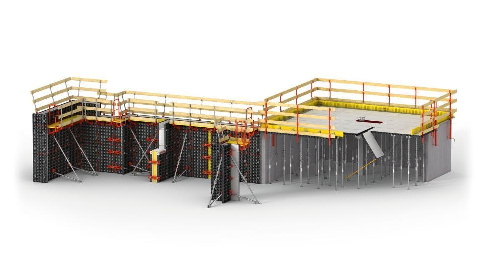 Szalunki Peri DUO DUO uniwersalny system deskowań na wynajem