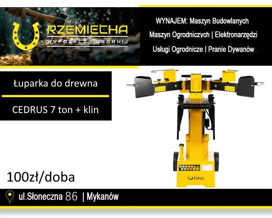Łuparka do drewna CEDRUS LS06V 7T na wynajem