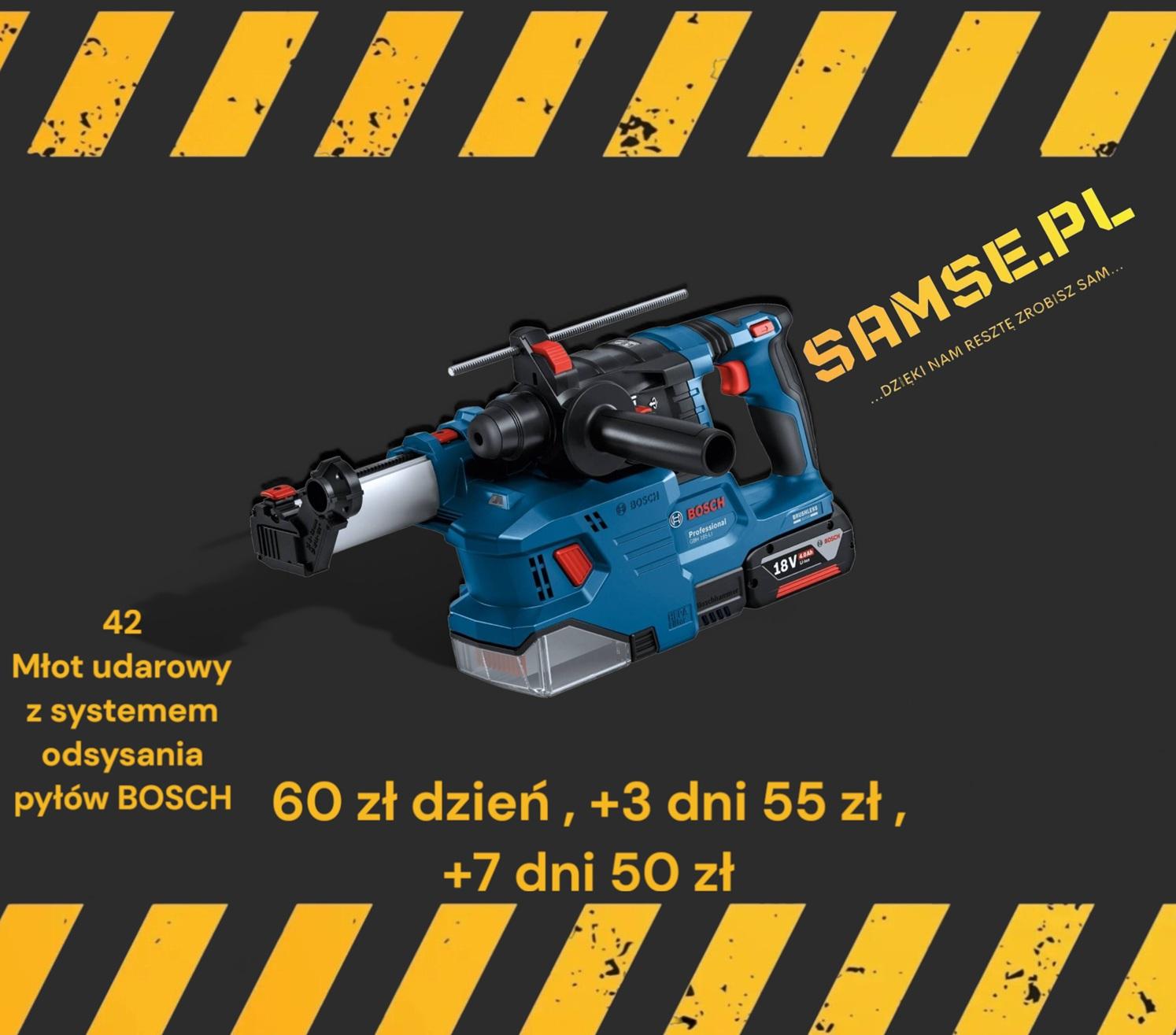 Bosch GBH + GDE 12 na wynajem