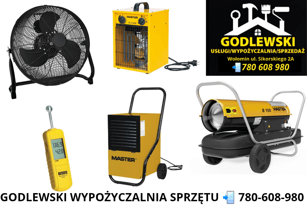 Master Wentylator przemysłowy podłogowy na wynajem
