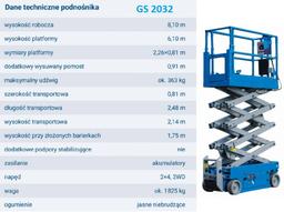 GENIE GS-2032 na wynajem