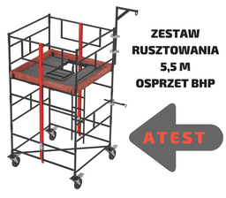 Rusztowanie Warszawskie WYSOKOŚĆ ROBOCZA 5,5M  na wynajem