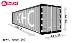 Kontener magazynowy 40HC 28,5m2 76m3 40HC na wynajem