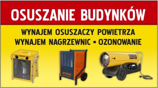 WSM Osuszanie Budynków - Wynajem Osuszaczy Powietrza I nagrzewnic