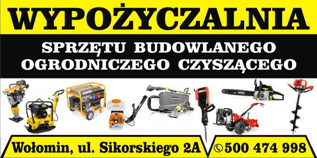 "GODLEWSKI" Wypożyczalnia Sprzętu Budowlanego Ogrodniczego Czyszczącego Elektronarzędzi 