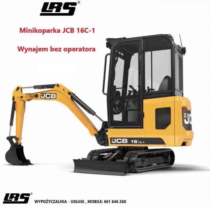 JCB 16C-1 na wynajem. Zdjęcie 0