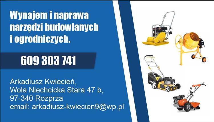 Wynajem i naprawa narzędzi budowlanych i ogrodniczych WNS RENT logo