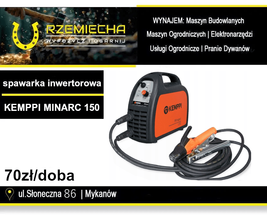 Spawarka inwertorowa KEMPPI MINARC 150 na wynajem