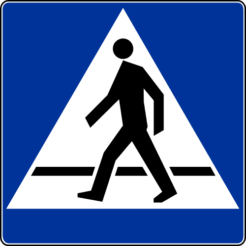 Znak drogowy D-6 przejście dla pieszych na wynajem. Zdjęcie 0
