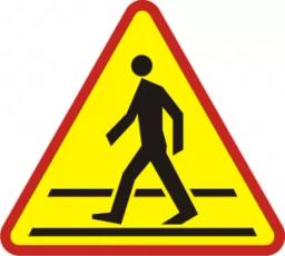 Zdjęcie Znak ostrzegawczy drogowy A-16 przejście dla pieszych na wynajem w Rentools